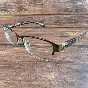 DKNY DY 5651 1237 Brown Tortoise Semi Rimless Eyeglasses‎ 53-17-140 FRAMES ONLY